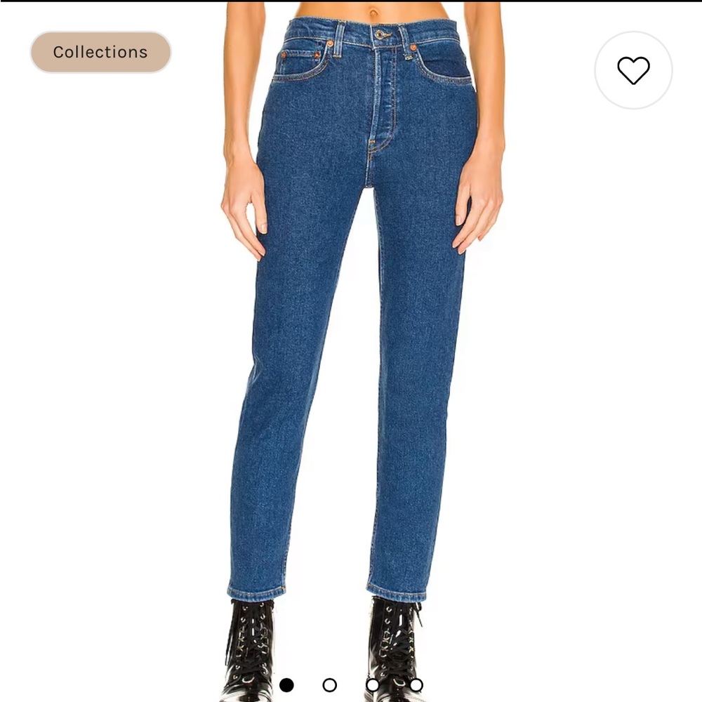 *BNWT* RE/DONE 90s High Rise Ankle Crop in Western Rinse (Size 28)